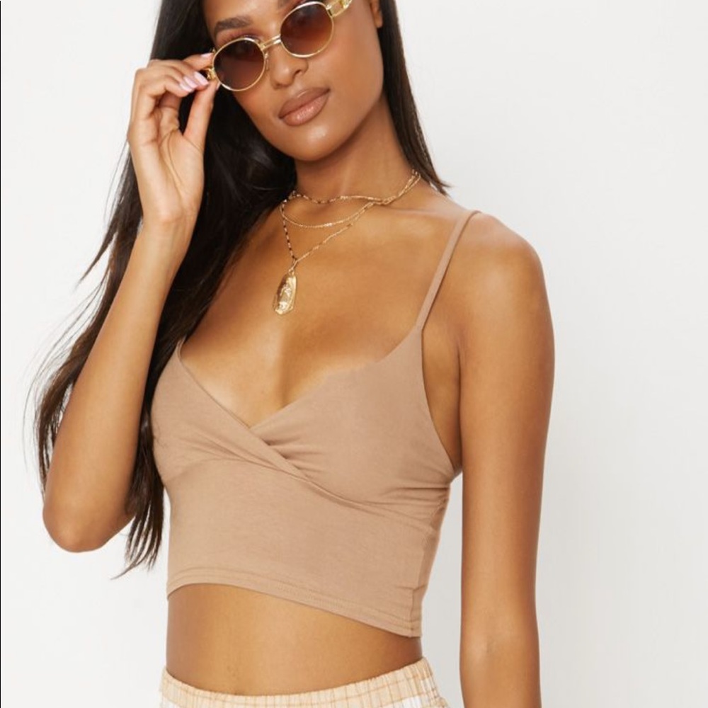 Basic Camel Jersey Bralette